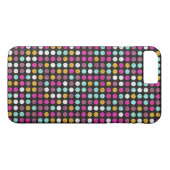 Retro Polka Dot Painted Canvas #4 Case-Mate iPhone Case (Achterkant (Horizontaal))