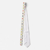 Retro Polka dot Pattern Stropdas (Achterkant)