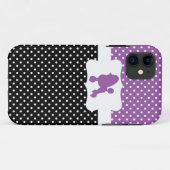 Retro Polka Dot w/Podle Case-Mate iPhone Case (Achterkant (horizontaal))