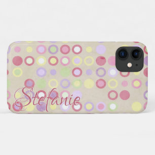 Retro Polka Dots (beige) iPhone 11 Hoesje