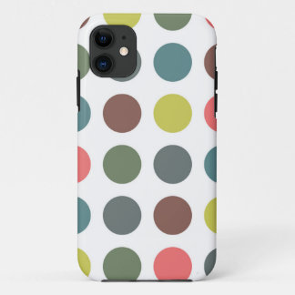 retro polka dots iPhone 11 hoesje