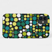 Retro Polka Dots | Geel groen wit Case-Mate iPhone Case (Achterkant (horizontaal))