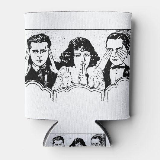 Retro Polyamory - Drievoudig - Spoelen - Triad Blikjeskoeler (Voorkant)