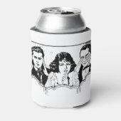 Retro Polyamory - Drievoudig - Spoelen - Triad Blikjeskoeler (Blikje Achterkant)