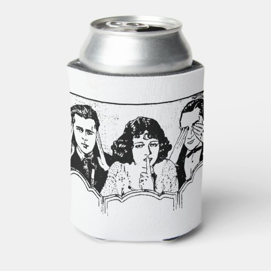 Retro Polyamory - Drievoudig - Spoelen - Triad Blikjeskoeler (Blikje Achterkant)