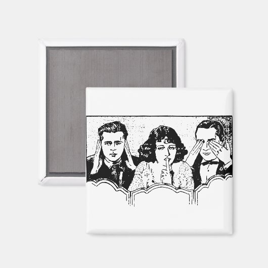 Retro Polyamory - Drievoudig - Spoelen - Triad Magneet (Voorkant / Achterkant)