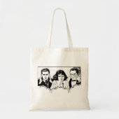 Retro Polyamory - Drievoudig - Spoelen - Triad Tote Bag (Voorkant)
