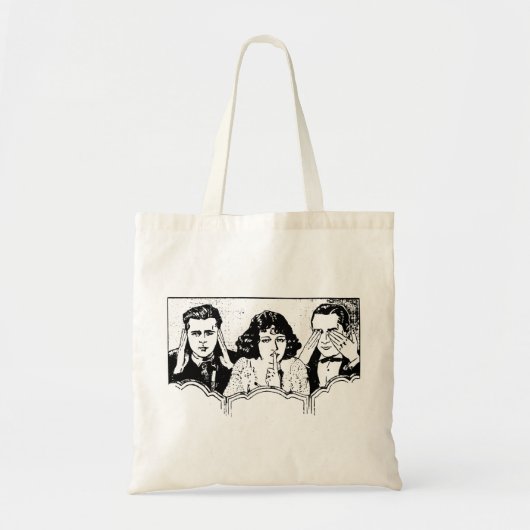 Retro Polyamory - Drievoudig - Spoelen - Triad Tote Bag (Voorkant)