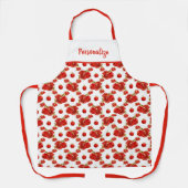 Retro  Pomegranate Red Fruit Patroon Schort (Voorkant)