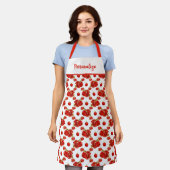 Retro  Pomegranate Red Fruit Patroon Schort (Gedragen)