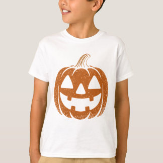 Retro Pompoen Gezicht Tee – 90s Halloween Sfeer vo T-shirt