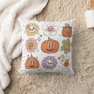 Retro Pompoen Herfst Seizoen Kussen, Halloween Dec Kussen