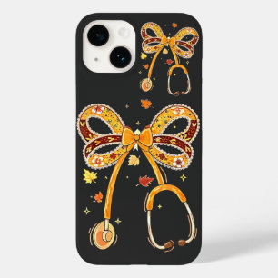 Retro Pompoen Nurse Life Stethoscoop Herfst Herfst Case-Mate iPhone 14 Hoesje