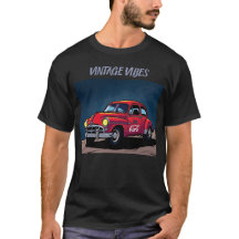 Retro Pontiac onder de woestijnsterrenhemel