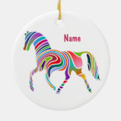 Retro Pony Keramisch Ornament (Achterkant)