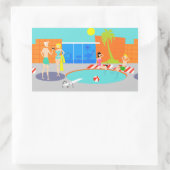 Retro Pool Party Stickers (Tas)