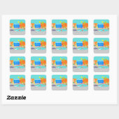 Retro Pool Party Stickers (Vel)