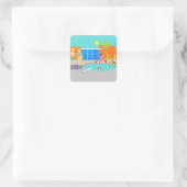 Retro Pool Party Stickers (Tas)