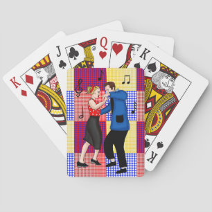 Retro Pop 1950-er jaren stijl Nostalgische Graphic Pokerkaarten