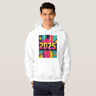 Retro Pop Art 2025 Geometrisch patroon Hoodie