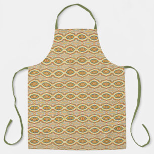 Retro Pop Art Abstract Geometrisch Golfpatroon  Schort