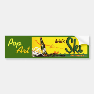 RETRO POP ART ANTHROPOMORPHIC SODA Bumpersticker