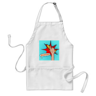 Retro Pop Art Banaan Comic Book Stijl Standaard Schort