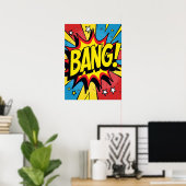 Retro Pop Art 'BANG ! ' Poster d'action (Bureau à domicile)