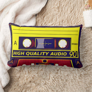 Retro Pop Art Cassettebandje Kussen