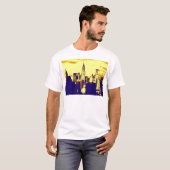 Retro Pop Art Comic New York City T-shirt (Voorkant volledig)
