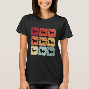 Retro Pop Art Dachshund Dog T-shirt