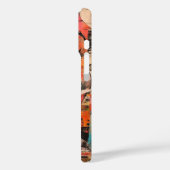 Retro Pop Art Face op krantenpapier Case-Mate iPhone Case (Achterkant / Links)