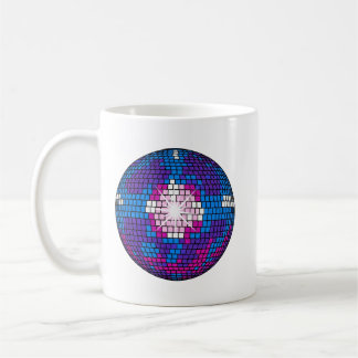Retro Pop Art Geometrische Gespiegelde Discobal Koffiemok