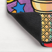 Retro Pop Art Ijsje Muismat (Hoek)
