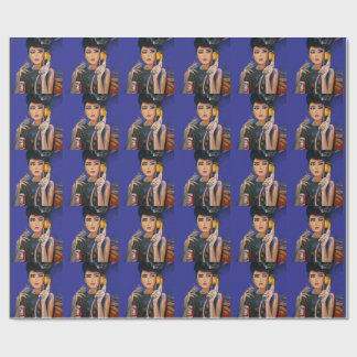 Retro Pop Art Illustratie Cadeau Cadeaupapier