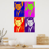Retro Pop Art JFK John F. Kennedy Poster (Keuken)