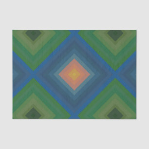 Retro Pop Art Kleur Streep Diamantpatroon Tissuepapier