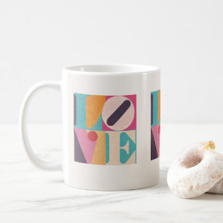 Retro Pop Art LIEFDE – Valentijnsdag koffiemok
