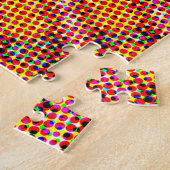 Retro Pop Art Mandala Jigsaw Puzzle (Côté)