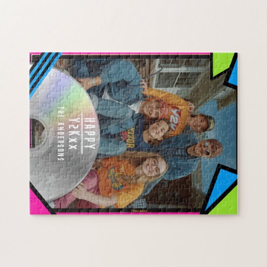 Retro Pop Art Photo Y2K Vibe Jigsaw Puzzle (Horizontal)