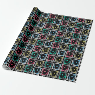Retro Pop Art Platenspelers Cadeaupapier