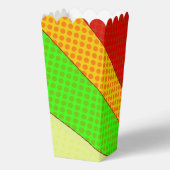 Retro Pop Art Popcorn Gepersonaliseerde Verjaardag Bedankdoosjes (Achterkant)