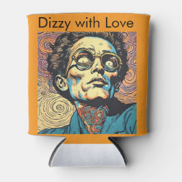 Retro Pop Art Portrait Swirl Background Bold Graph Blikjeskoeler