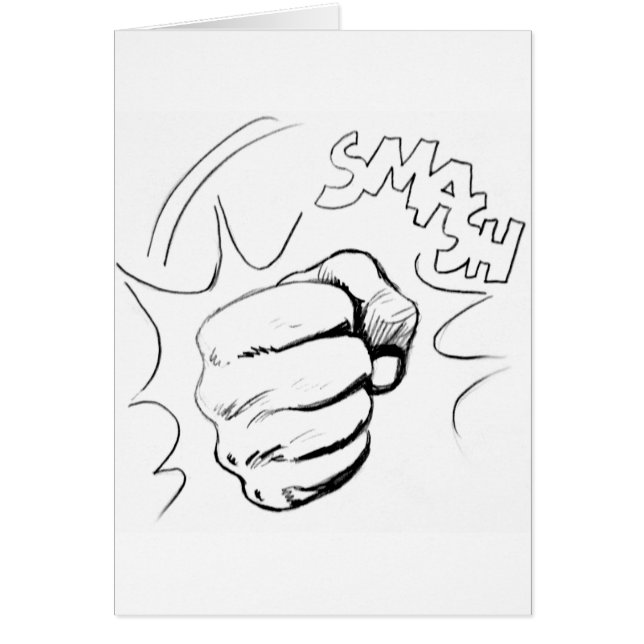 Retro Pop Art Smash Schets (Voorkant)
