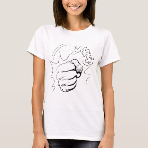 Retro Pop Art Smash Schets T-shirt