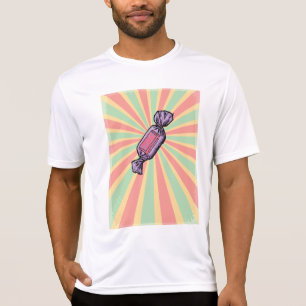 Retro Pop Art Verpakte Snoepjes T-shirt