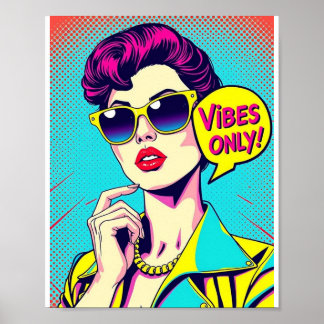 Retro Pop Art Vibes – Esthetisch Poster
