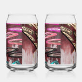 Retro Pop Collage Art Drinkware Set (Droite)