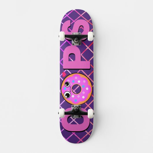 Retro Pop Cop Love Skateboard (Voorkant)