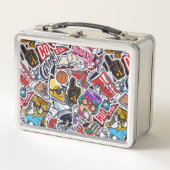 Retro Pop Cultuur Lunch Box (Voorkant)
